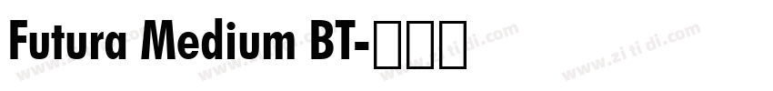 Futura Medium BT字体转换